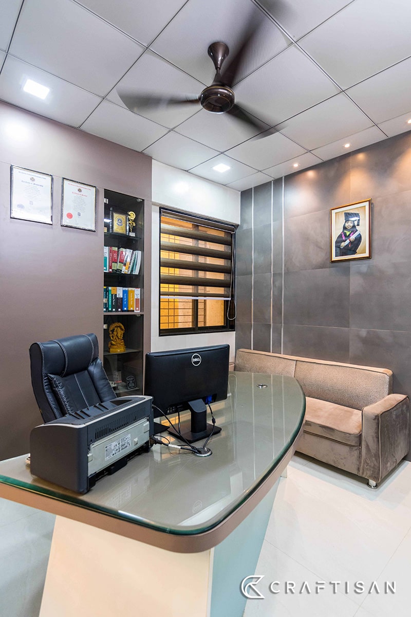 Simple & Sedate Office Design in Bhiwandi – Craftisan